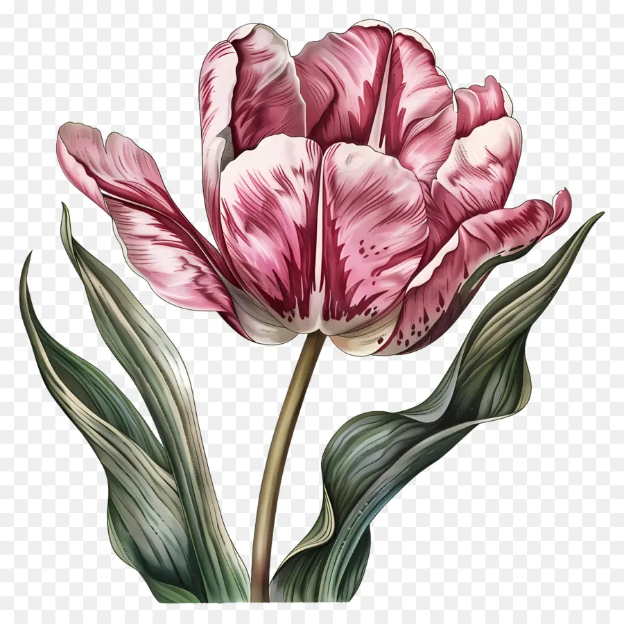 Flor De Tulipán，Tulipanes Rosados PNG