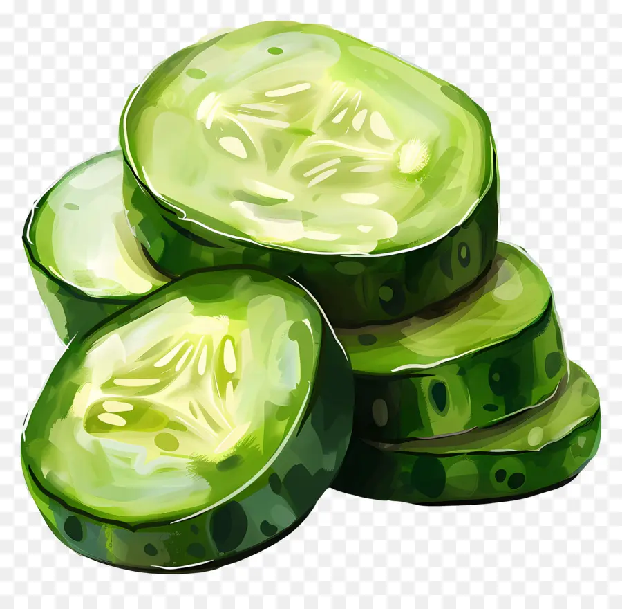 Pepino En Rodajas，Rodajas De Pepino PNG