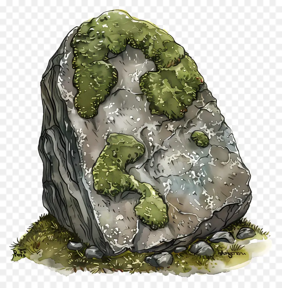 Mossy Rock，Piedra PNG