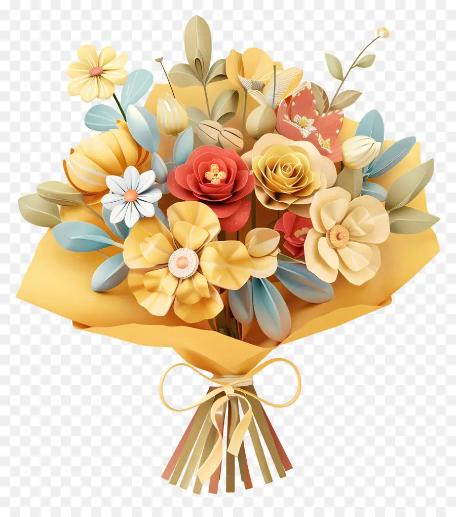 Bouquet Of Flowers，Ramo De Flores PNG