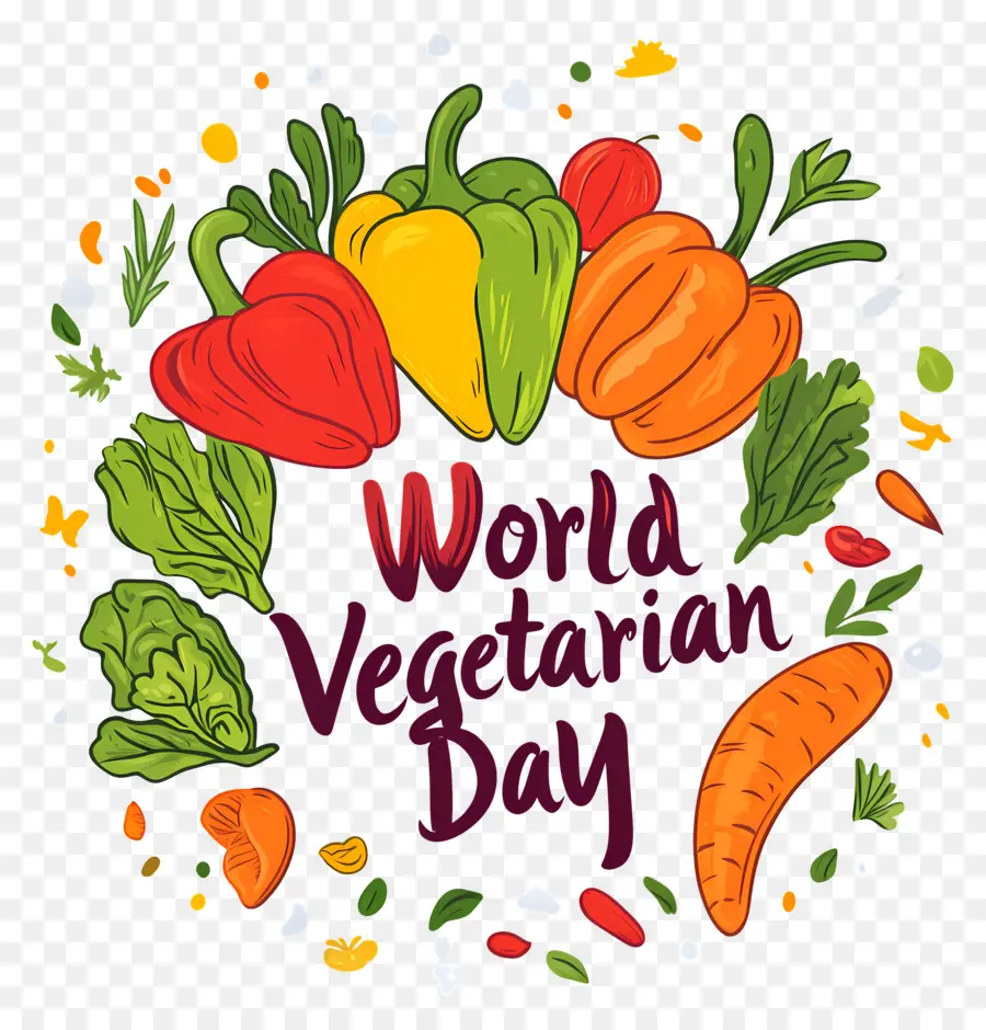 En El Día Mundial Vegetariano，Verduras PNG