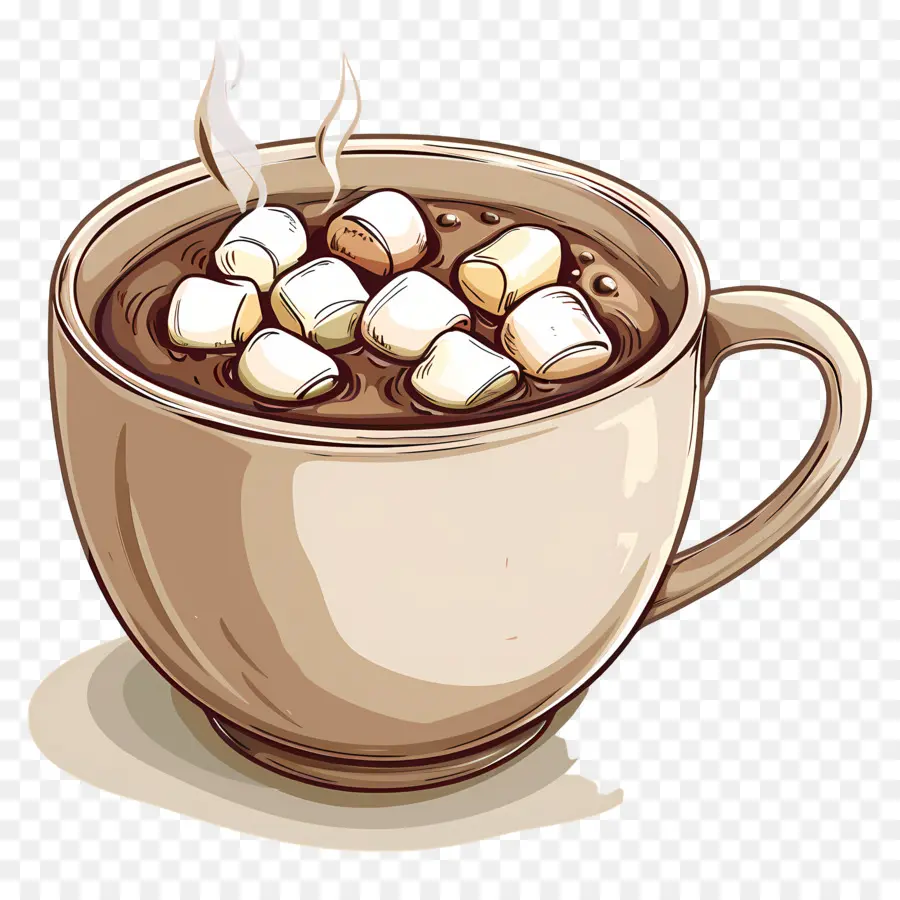 Chocolate Caliente Con Malvaviscos，Chocolate Caliente PNG