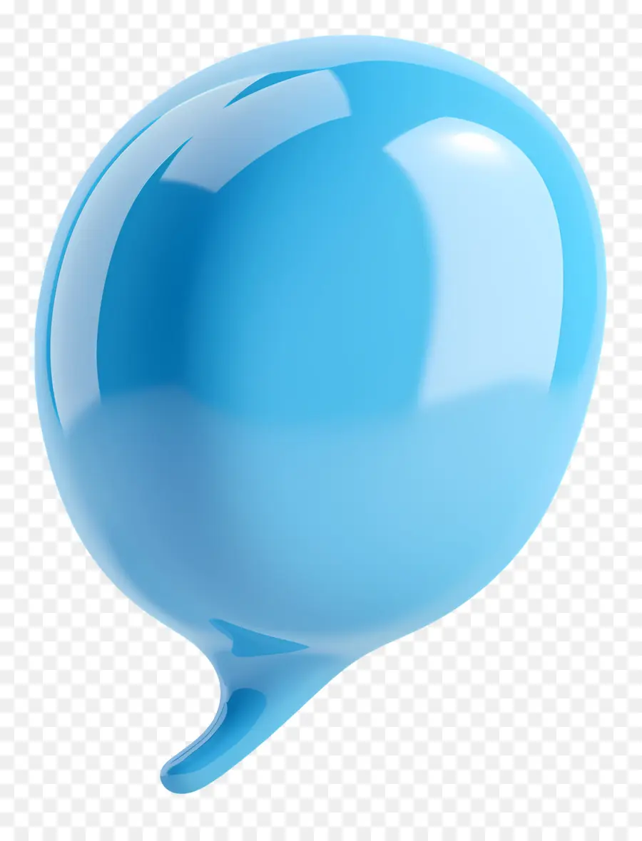 Discurso Burbuja，Globo Azul PNG