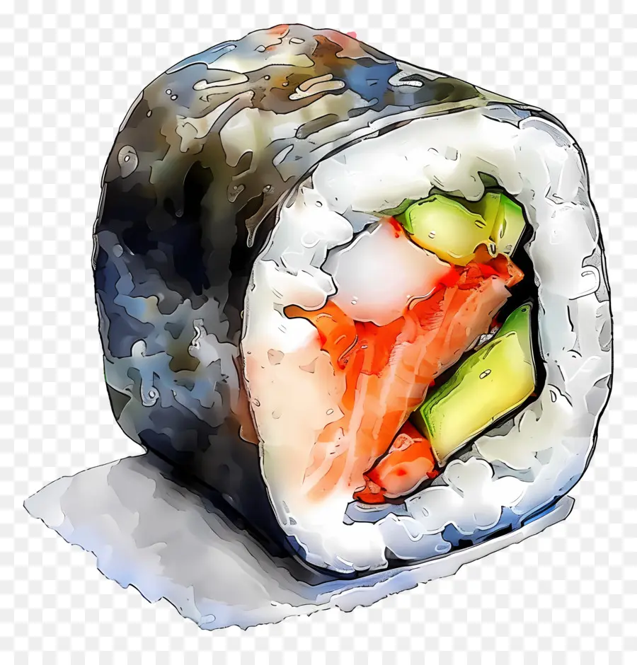 Rollo De Sushi，Arroz PNG