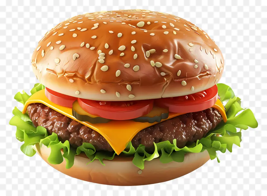 Hamburguesa，Hamburguesa Con Queso PNG