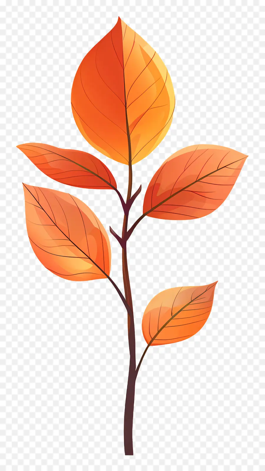 Hoja De Otoño En El árbol，árbol De Otoño PNG