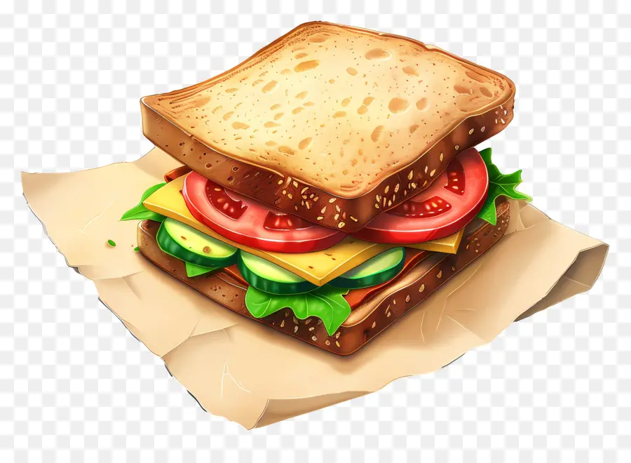 Sandwich，Lechuga PNG