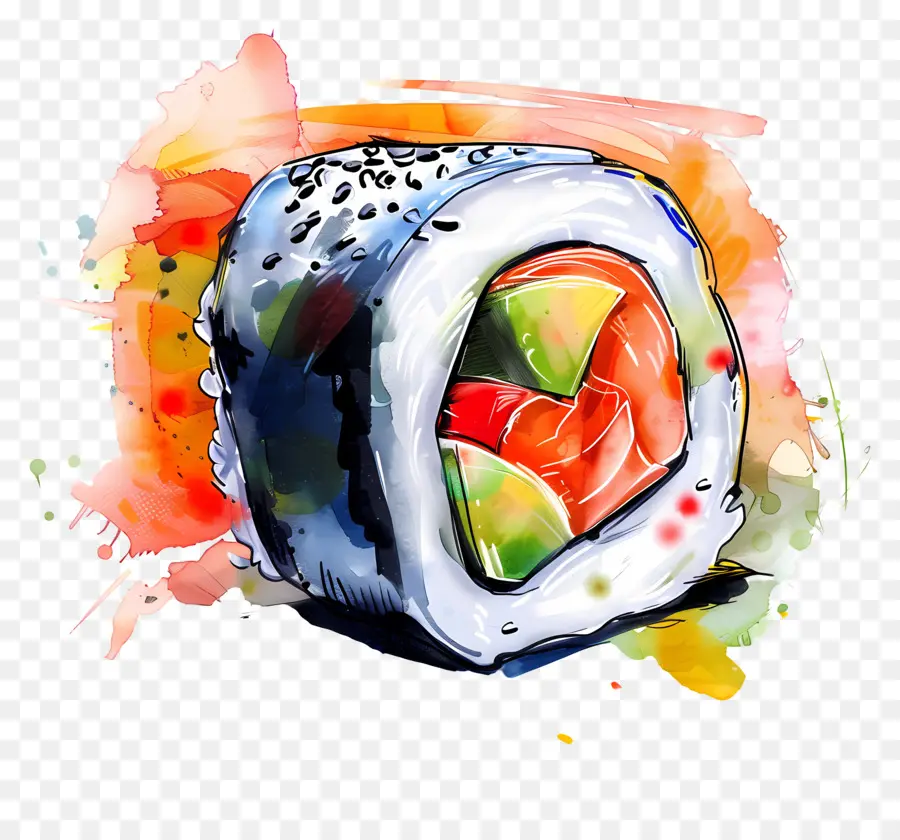 Rollo De Sushi，Los Peces PNG