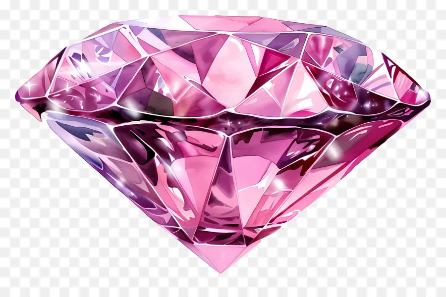 Diamante Rosa，Joya PNG