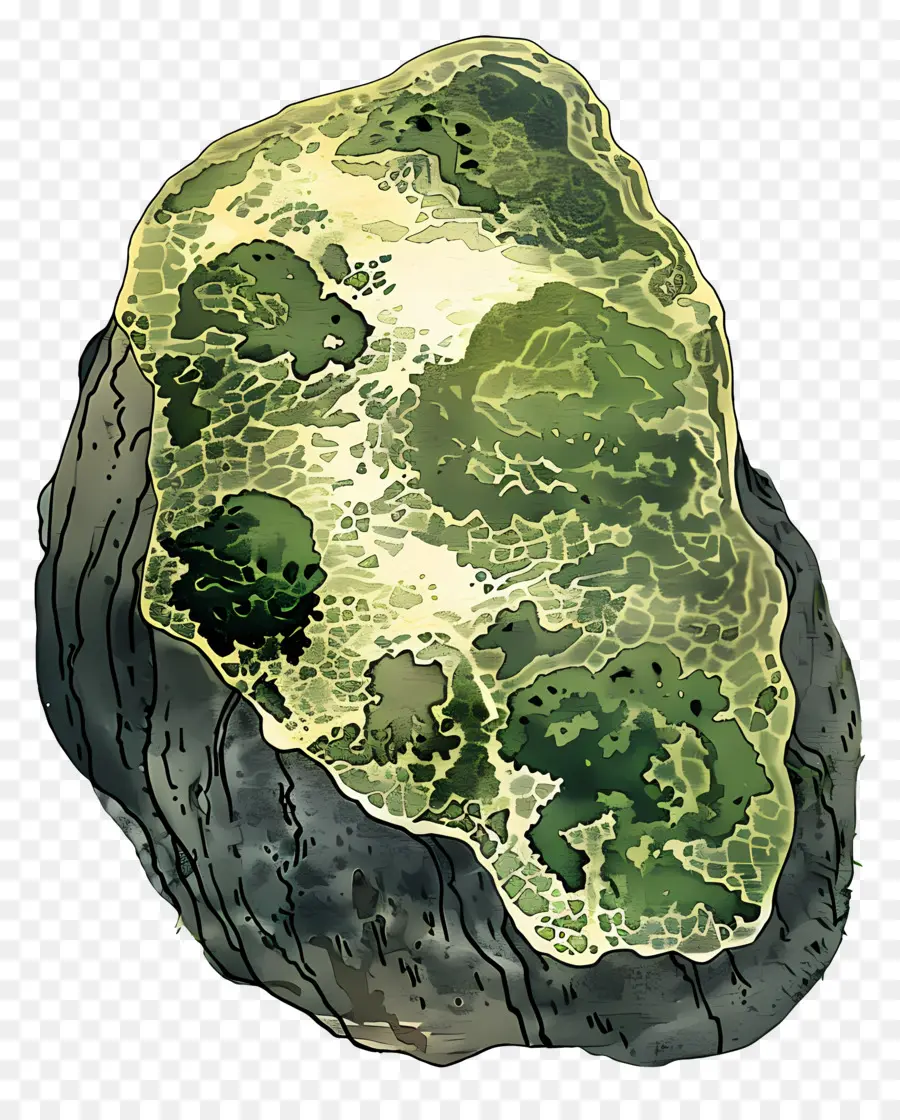 Mossy Rock，Piedra PNG