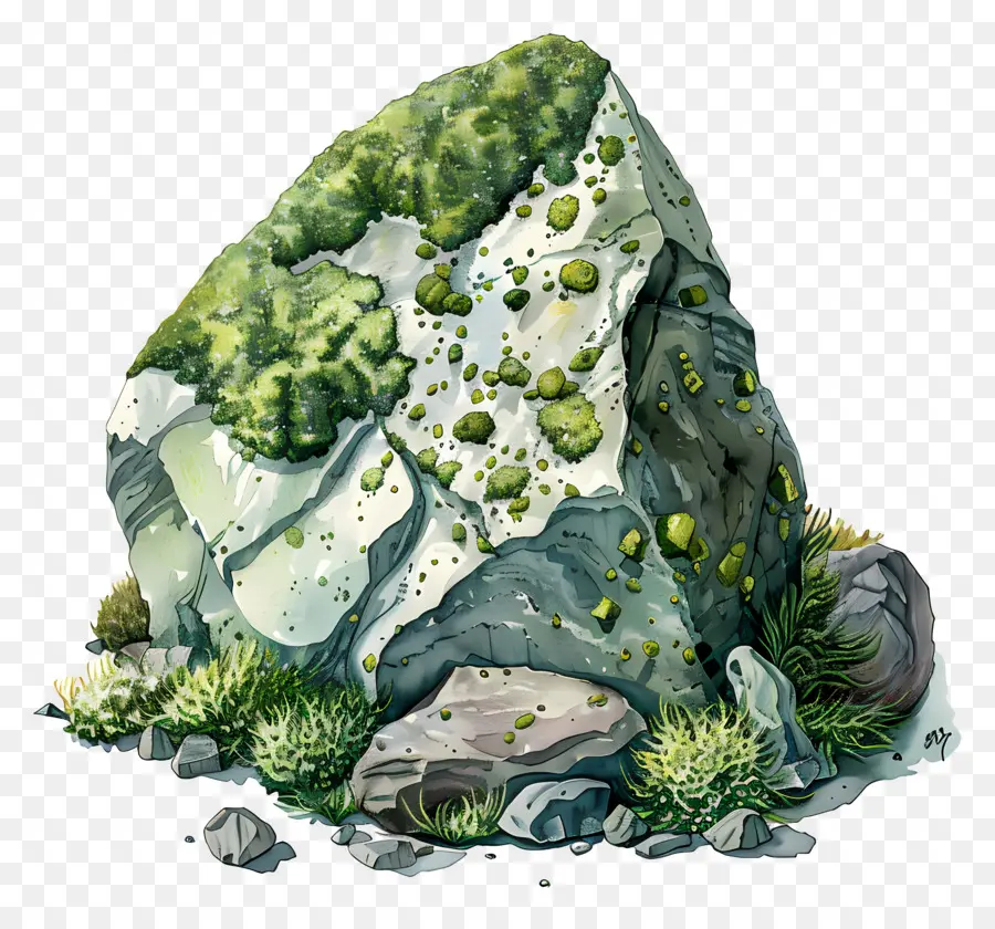 Mossy Rock，Piedra PNG