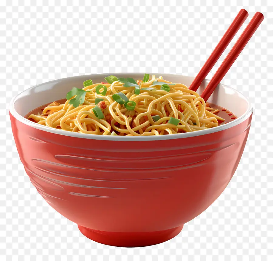 Tazón De Fideos，Tazón Rojo De Fideos PNG