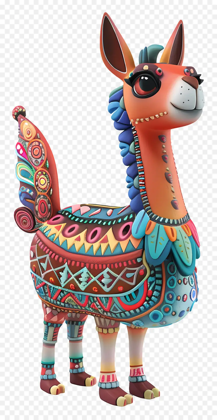 Lindo Llama，Colorida Llama PNG