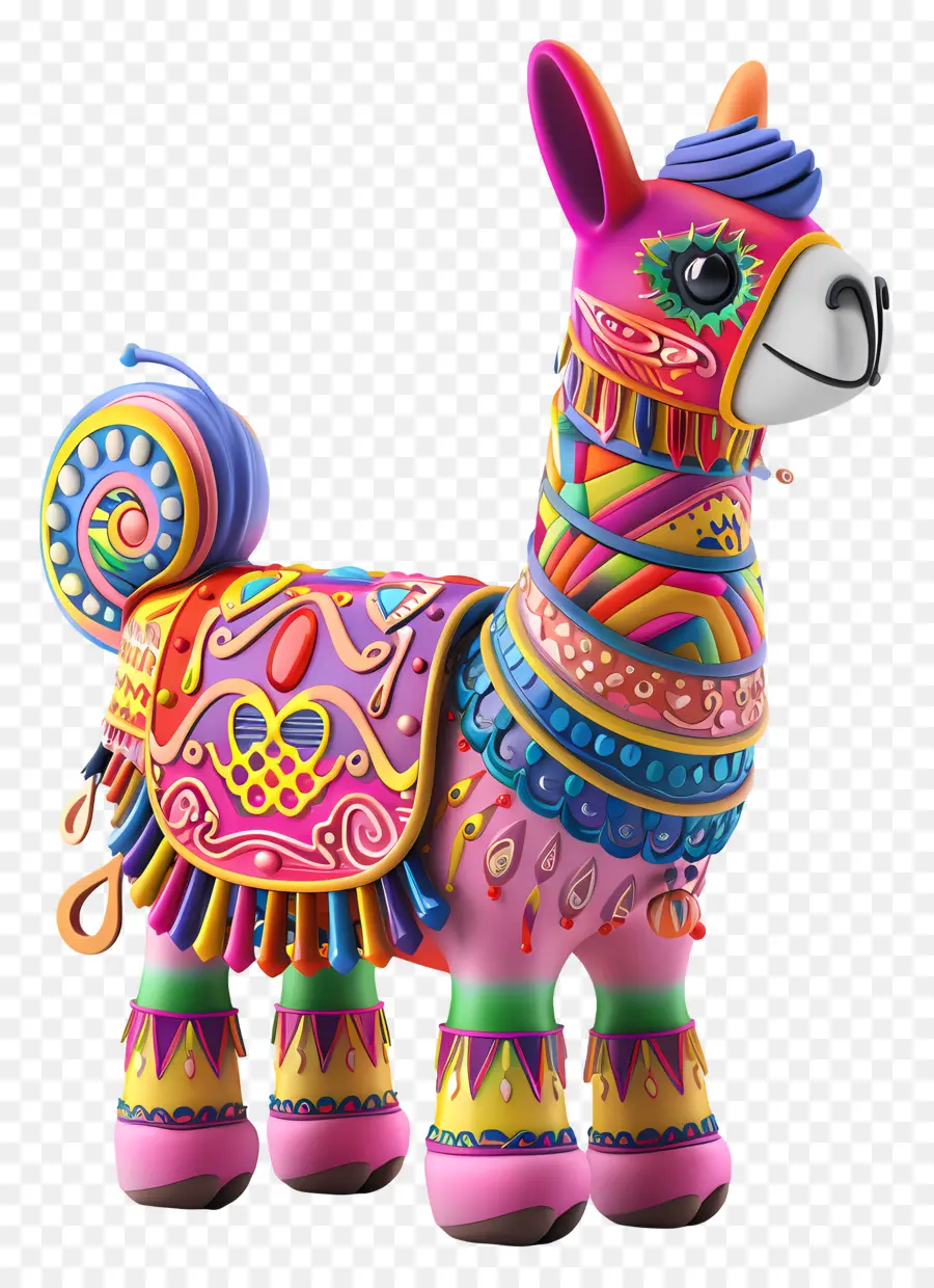 Lindo Llama，Colorida Llama PNG