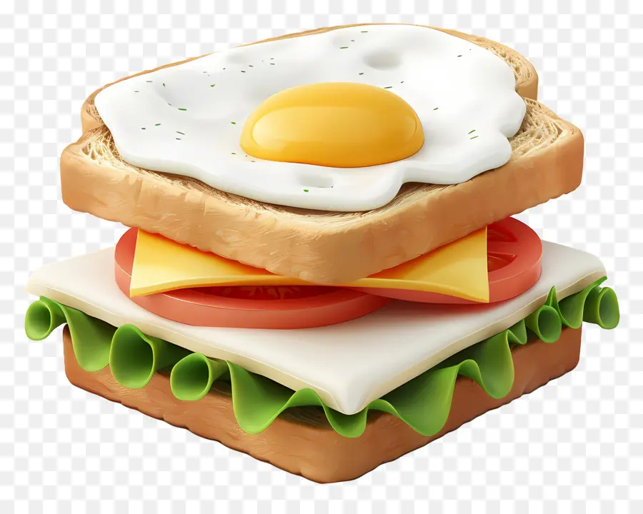 Sandwich，Sándwich Con Huevo PNG