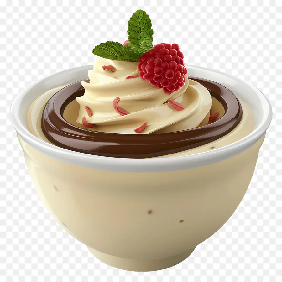 Tazón De Pudín，Postre Bol PNG