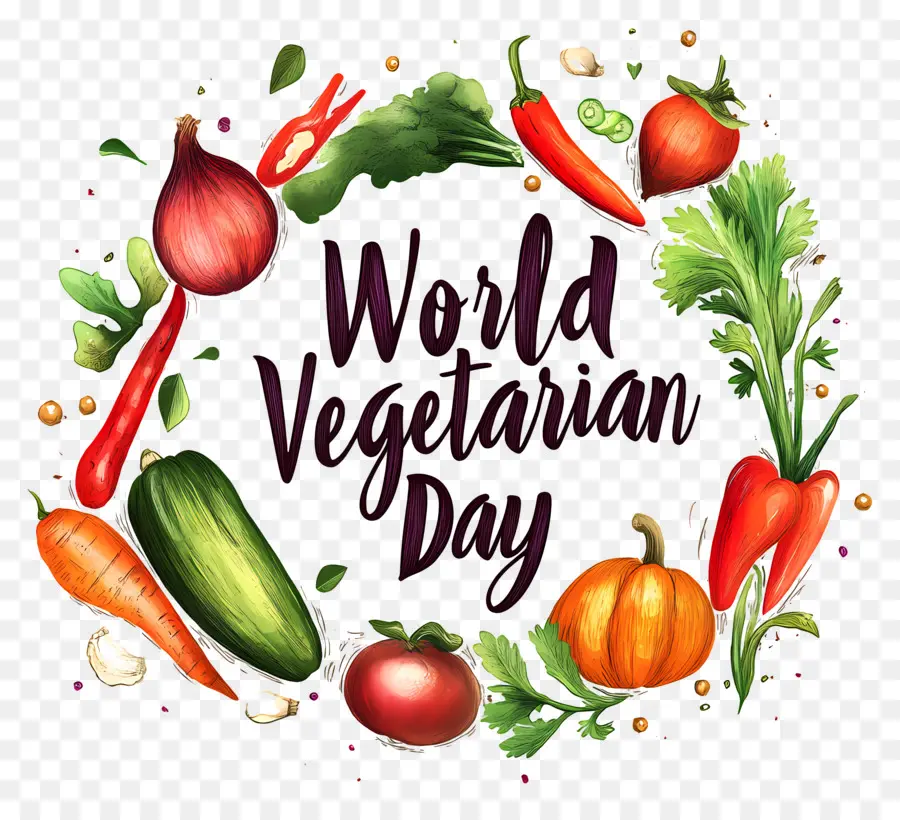 Día Mundial Del Vegetariano，Verduras PNG