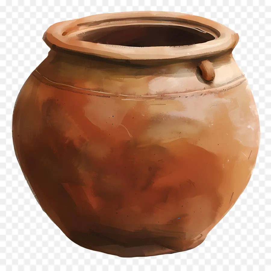 Olla De Barro Marrón，Olla De Barro PNG