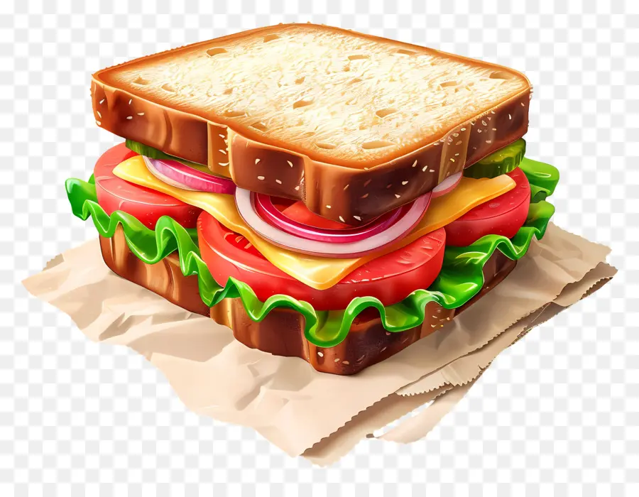 Sandwich，Lechuga PNG