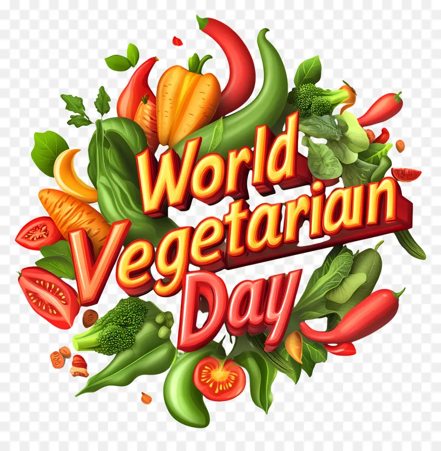 En El Día Mundial Vegetariano，Verduras PNG