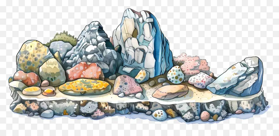 Rocas Y Océano，Formación De Roca PNG