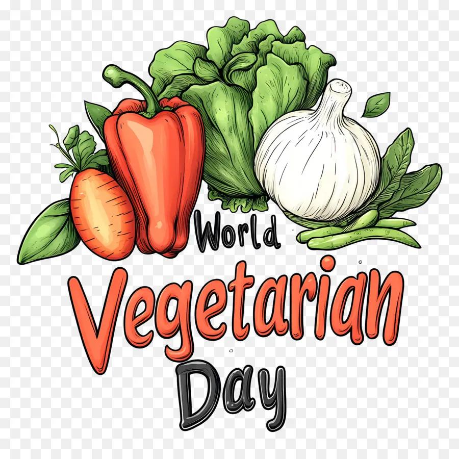 En El Día Mundial Vegetariano，Verduras PNG