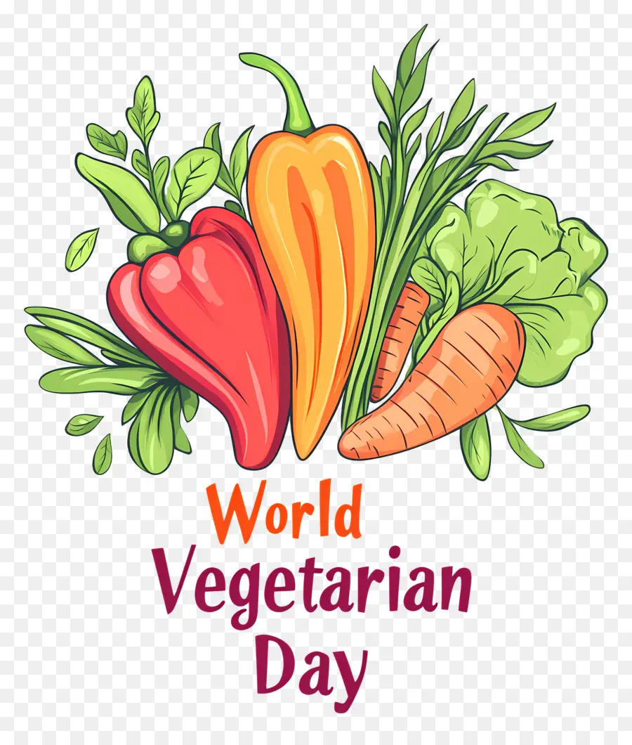 En El Día Mundial Vegetariano，Verduras PNG