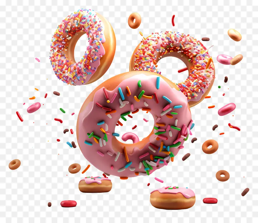 Rosquilla，Donut Colorido PNG