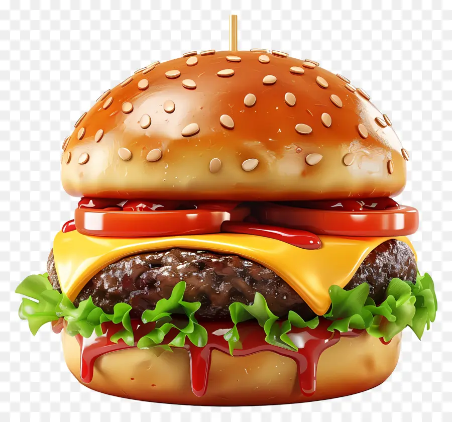 Hamburguesa，Hamburguesa Con Queso PNG