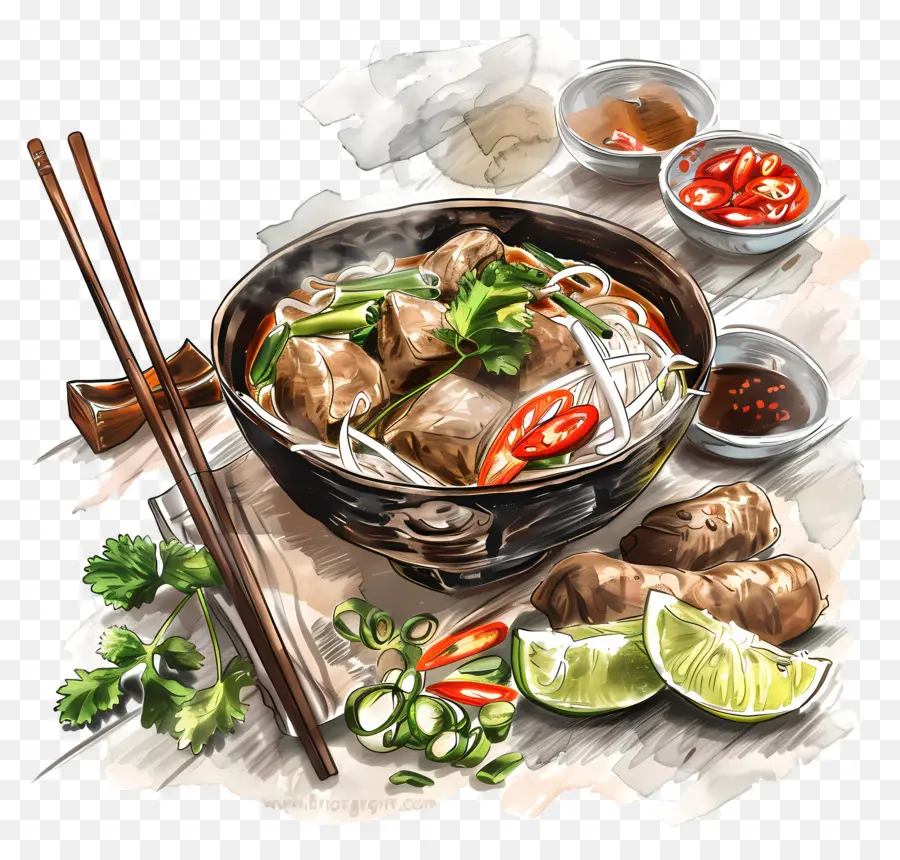 La Cocina Vietnamita，Pho PNG