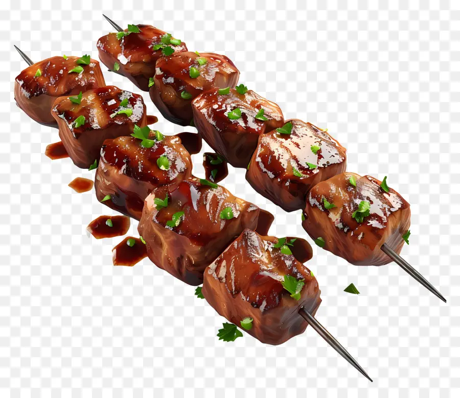 Brochetas De Carne，Brochetas De Carne A La Parrilla PNG