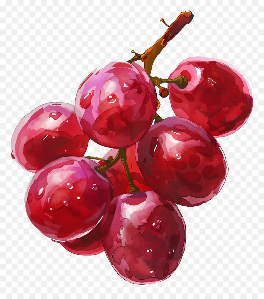 Las Uvas Rojas，Las Uvas PNG