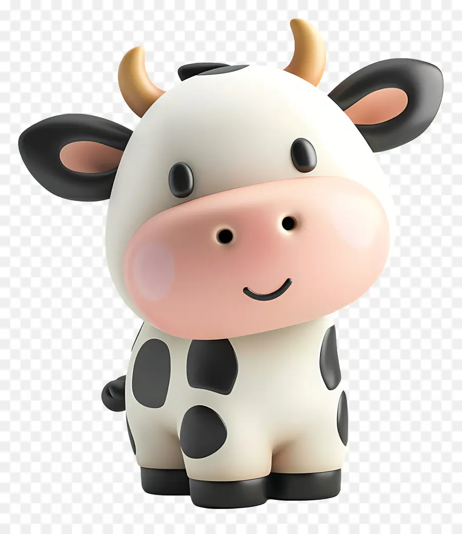 3d Vaca，Lindo Vaca PNG