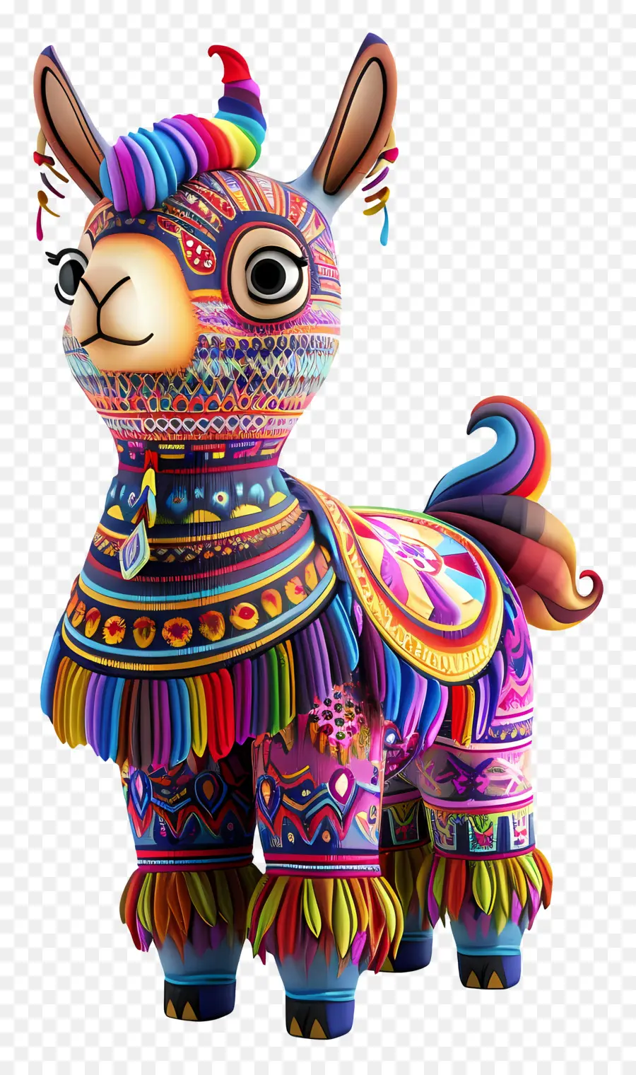 Lindo Llama，Colorida Llama PNG