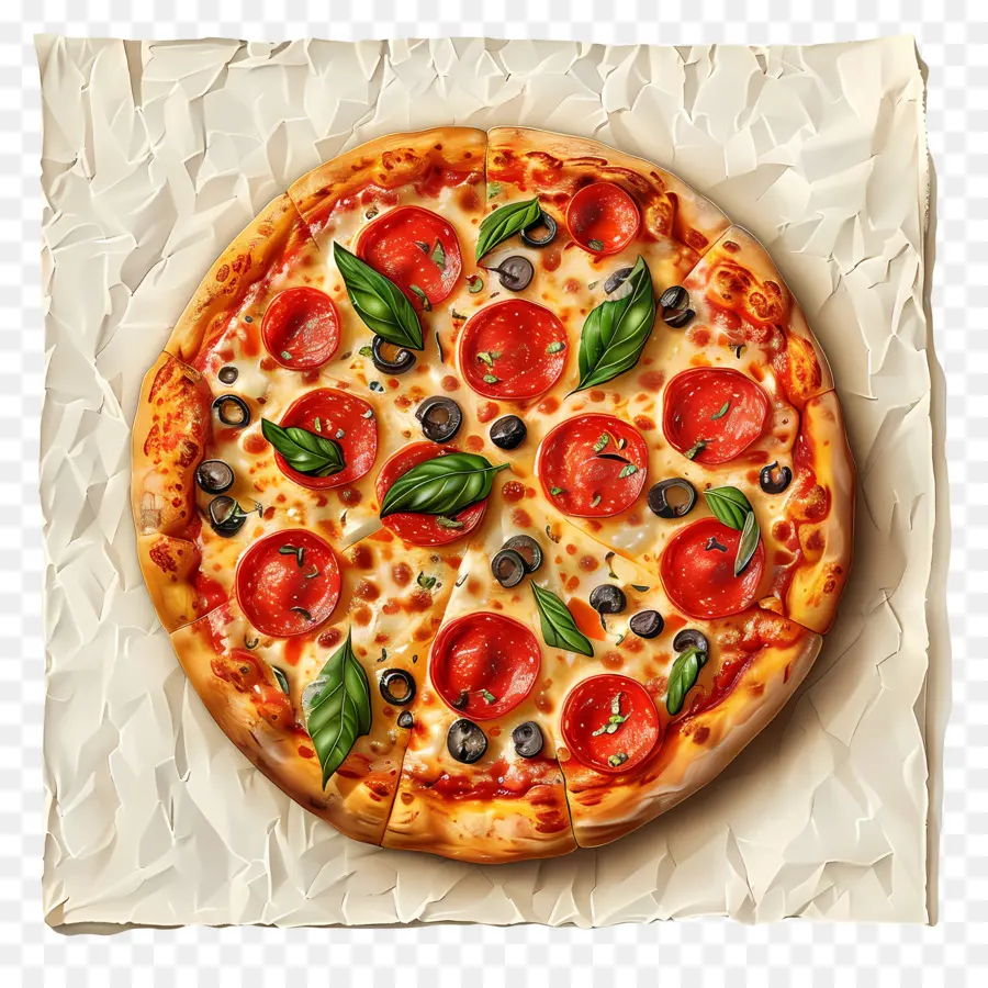 Pizza，Pizza De Pepperoni PNG