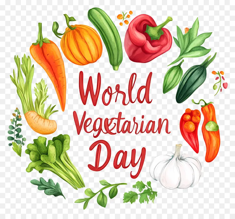 En El Día Mundial Vegetariano，Verduras PNG