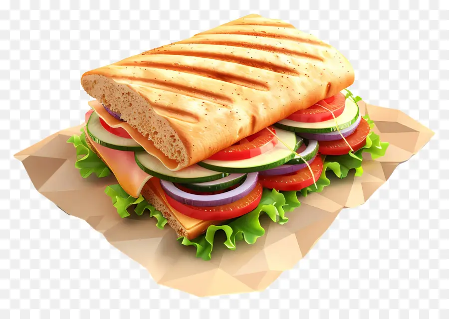 Sandwich，Verduras PNG