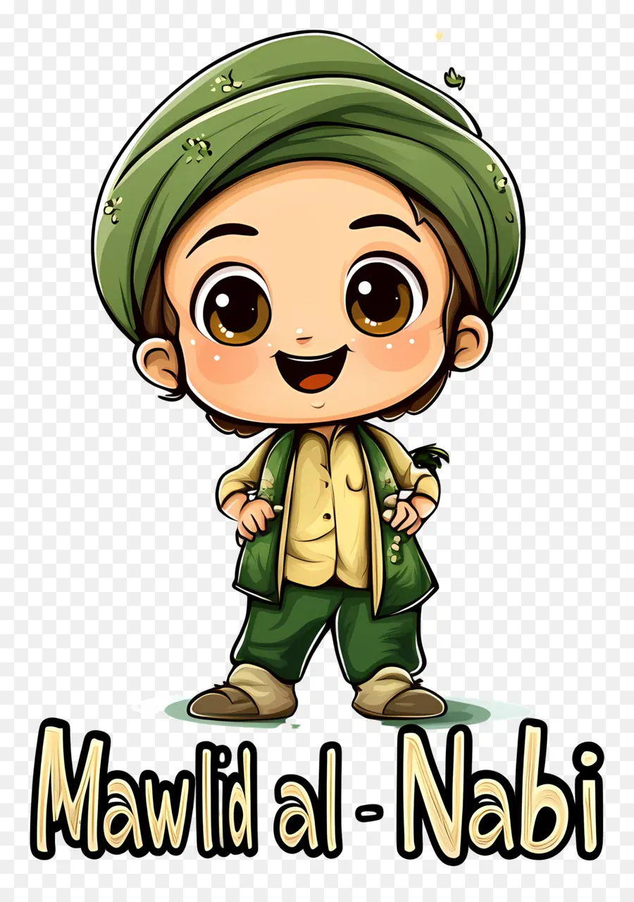 Mawlid Al Nabi，Niño De Dibujos Animados PNG