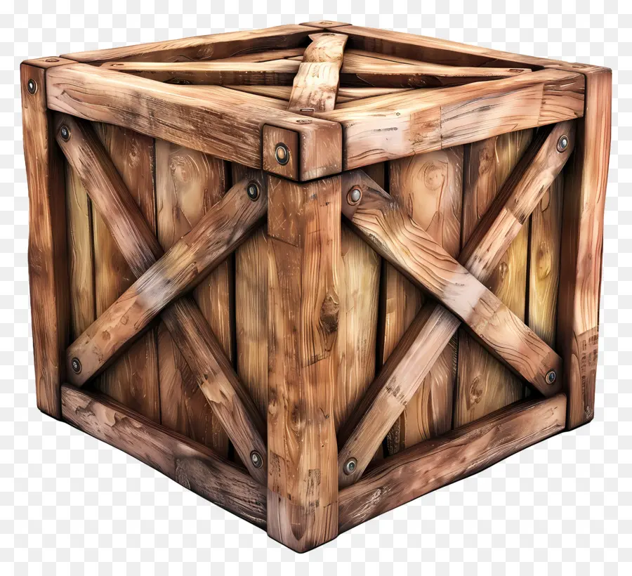 Caja De Madera De Carga，Caja De Madera PNG