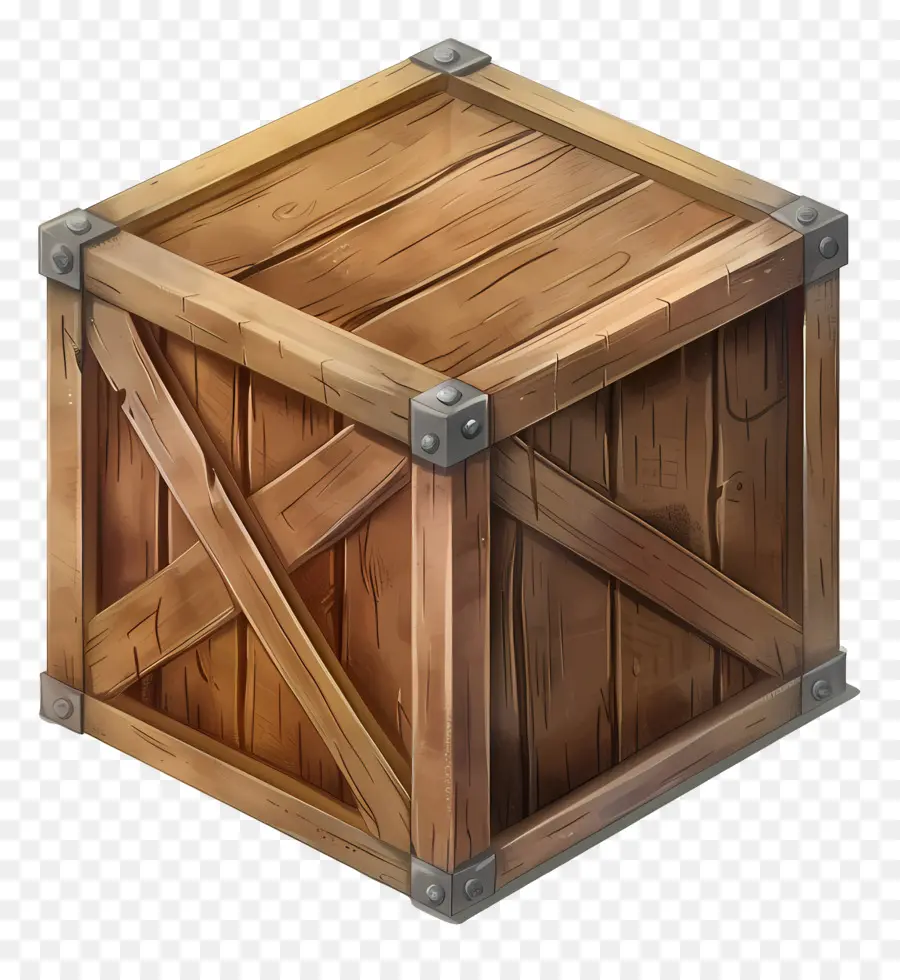 Caja De Madera De Carga，Caja De Madera PNG