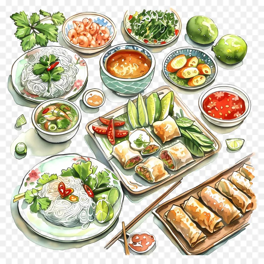 La Cocina Vietnamita，Platos PNG