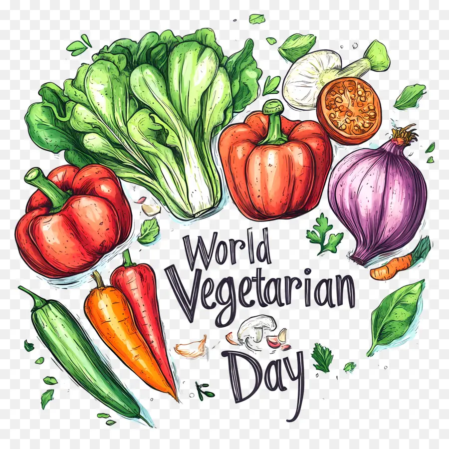 Día Mundial Del Vegetariano，Verduras PNG