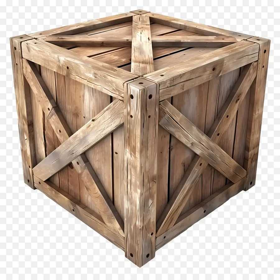 Caja De Madera De Carga，Caja De Madera PNG