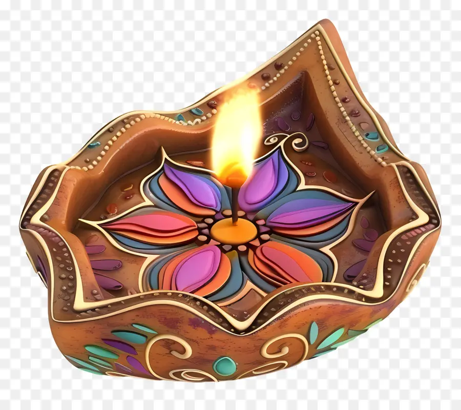 Diwali Diya，Lámpara Decorativa PNG