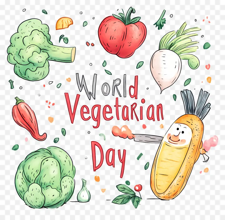 Día Mundial Del Vegetariano，Verduras PNG