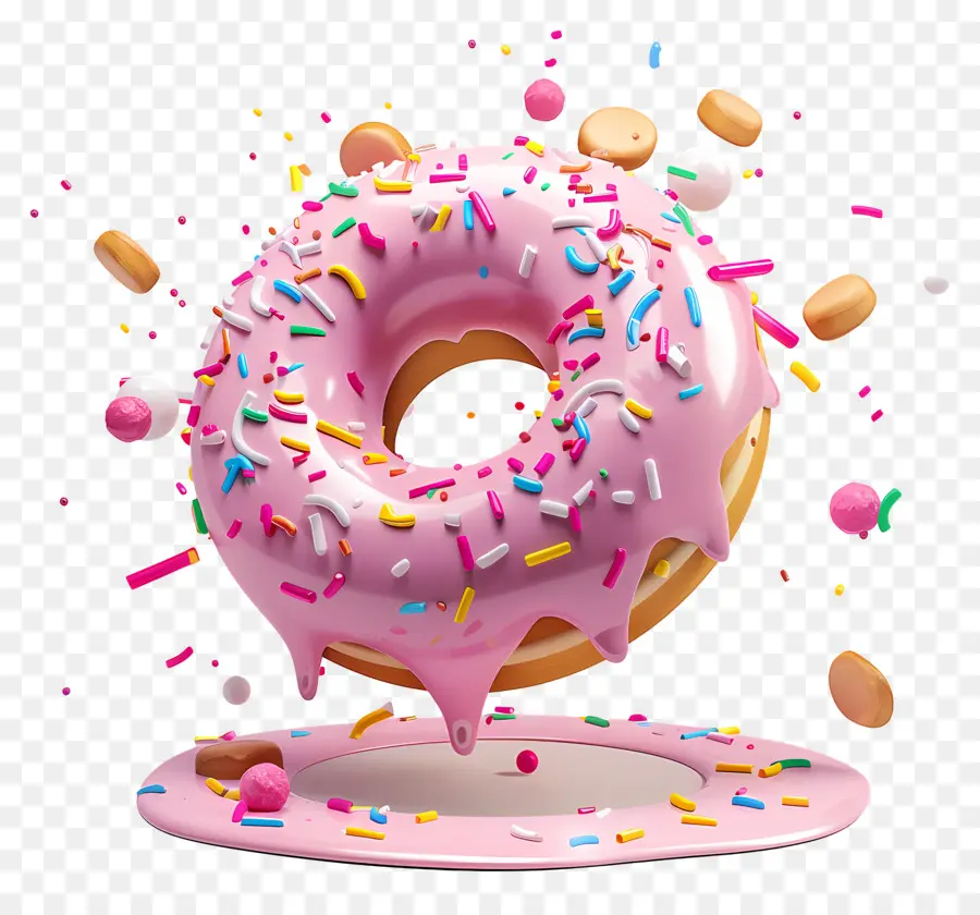 Rosquilla，Donut Colorido PNG