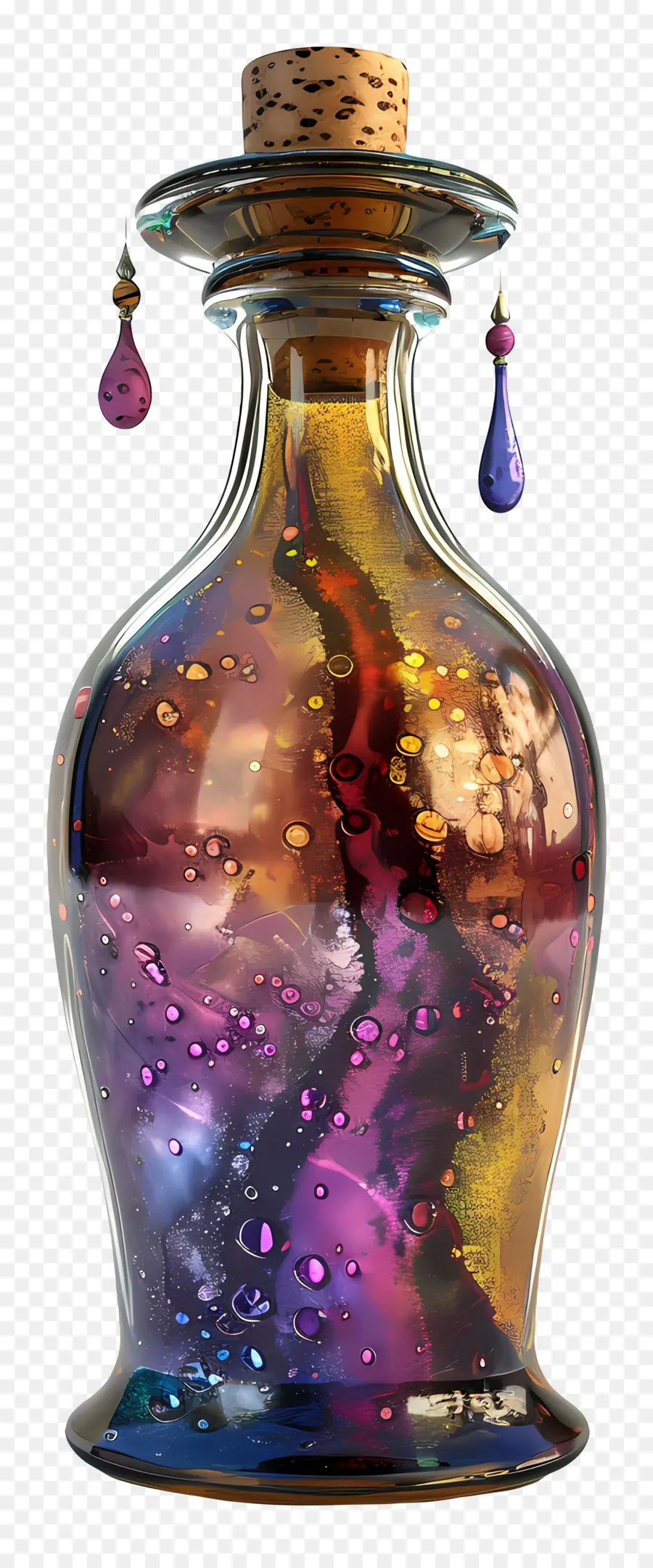 Botella De Poción，Botella Colorida PNG