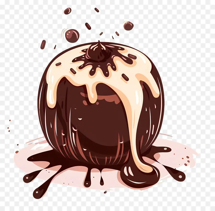 Postre De Chocolate，Chocolate Bola PNG