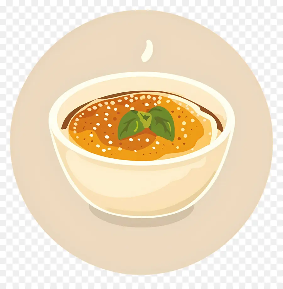 La Crème Brûlée，Tazón De Sopa PNG