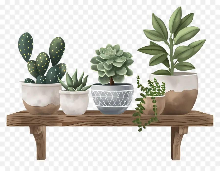 Las Plantas En Maceta，Plantas De Cactus PNG